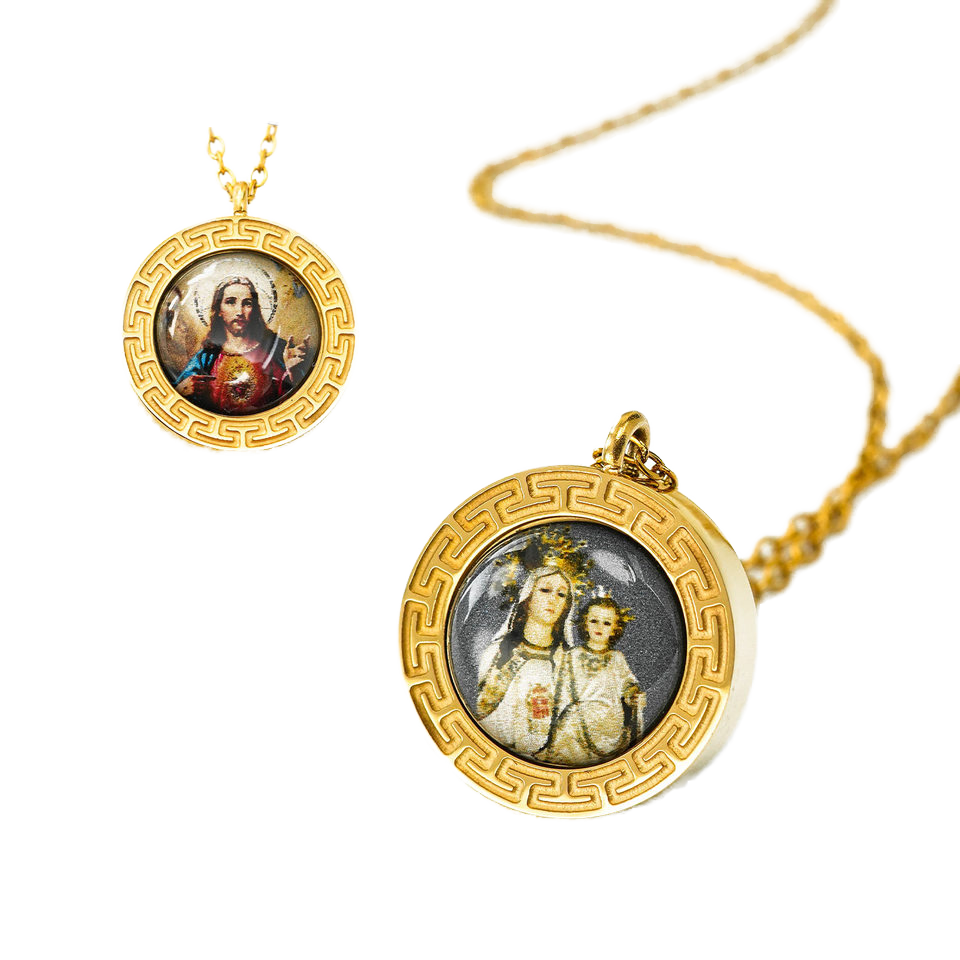 Customized Picture Pendant Necklace that includes Virgin Mary and Jesus – European American Explosive Cross Non secular Equipment